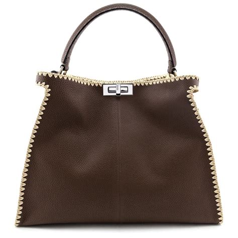 fendi peekaboo calfskin|fendi peekaboo.